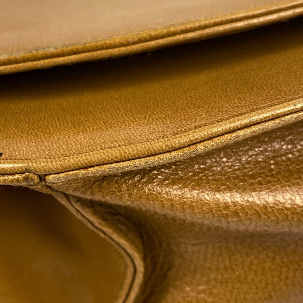 Prada Logo Shoulder Bag Hobo Chain Leather Brown - Picture 3 of 7